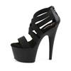 Pleaser - ADORE769 Sandale à bride à la cheville, Pole dance chaussures - Chaussures de pole dance - Noir Product image